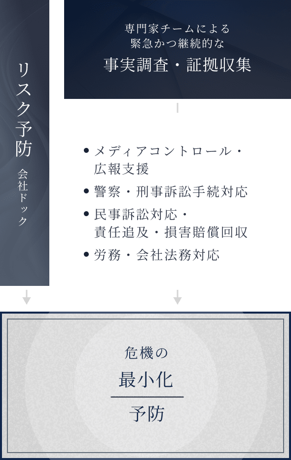 危機対応の流れの詳細な図